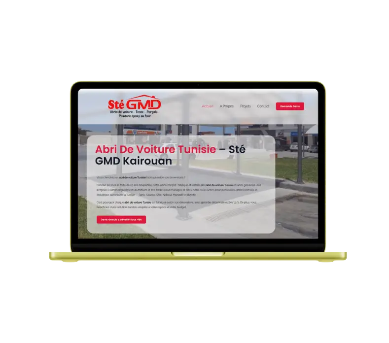 GMD Sté GMD— site web vitrine sur mesure