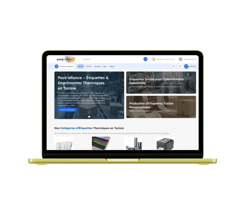 packalliance Pack alliance site web e-commerce