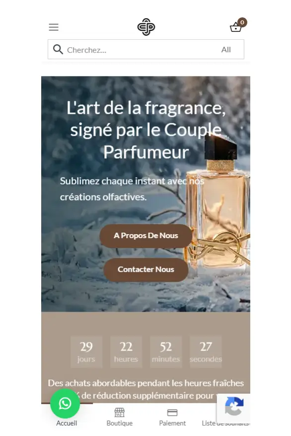site e-commerce parfumerie