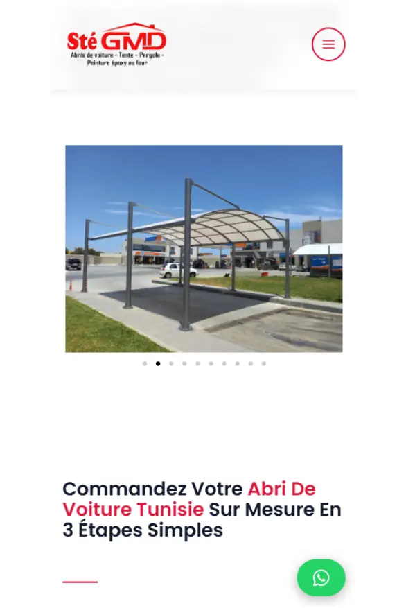 site vitrine Sté GMD